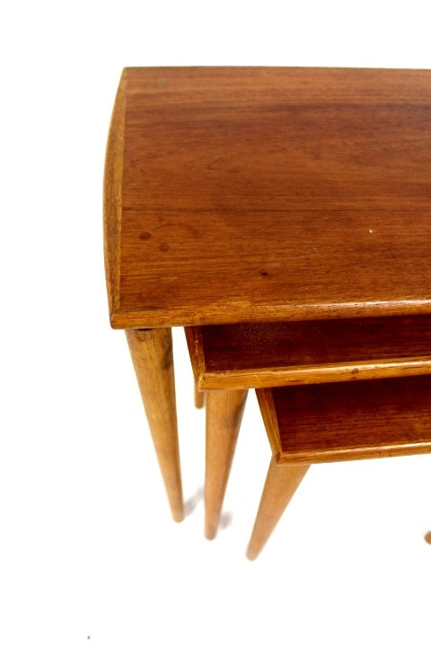 Tavolini tris design danese vintage anni 50 [sw12676]