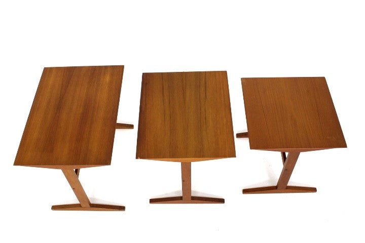 Tavolini tris design danese vintage anni 50 [sw14101]