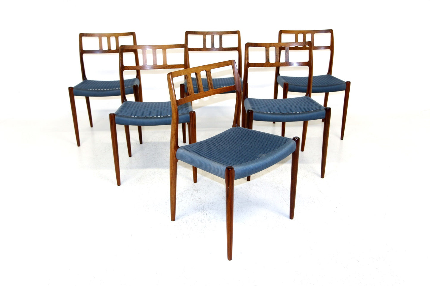 Sedie N.O. Moller n.79 design danese vintage anni 50 [sw20491]