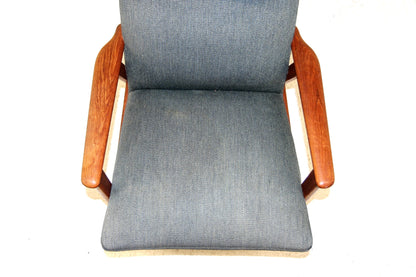 Poltrona design svedese vintage anni 50 [sw20912] misure L.65 H.106/44 P.83
