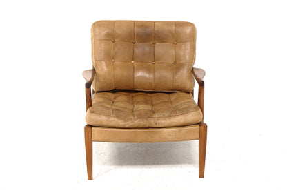 Poltrona "Löven" Arne Norell design svedese vintage anni 50 [sw22196] misure L.77 H.74/38 P.80