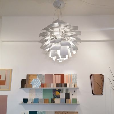Lampadario a sospensione Artichoke design danese vintage anni 50 [Artichoke] misure D.60 H.58