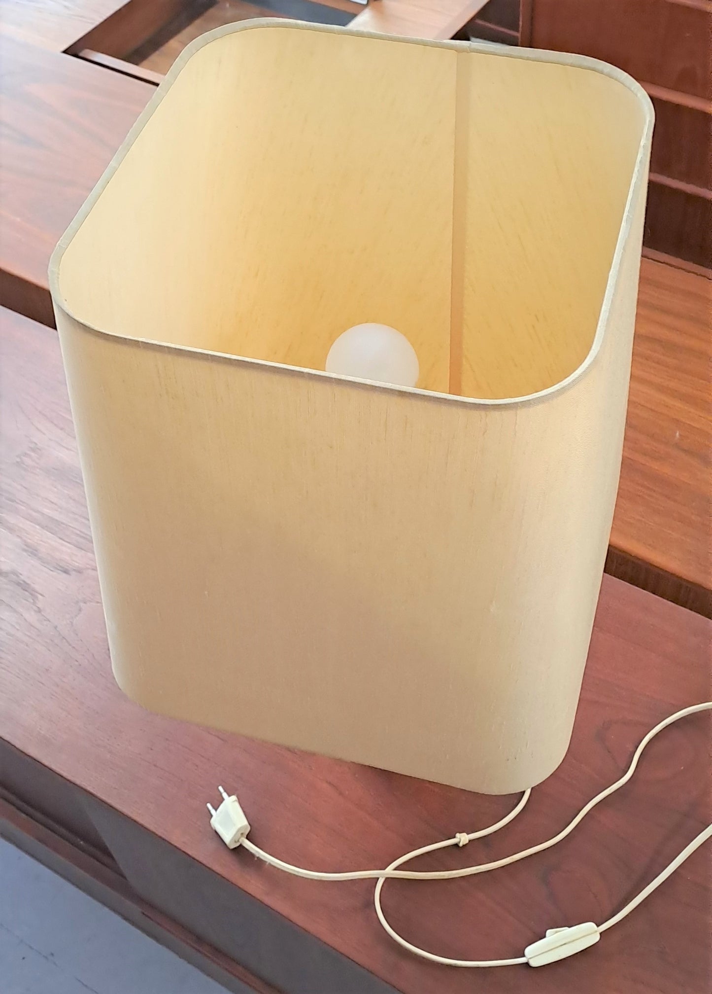 Lampada da tavolo vintage design scandinavo anni 60 [lamp-arancio]