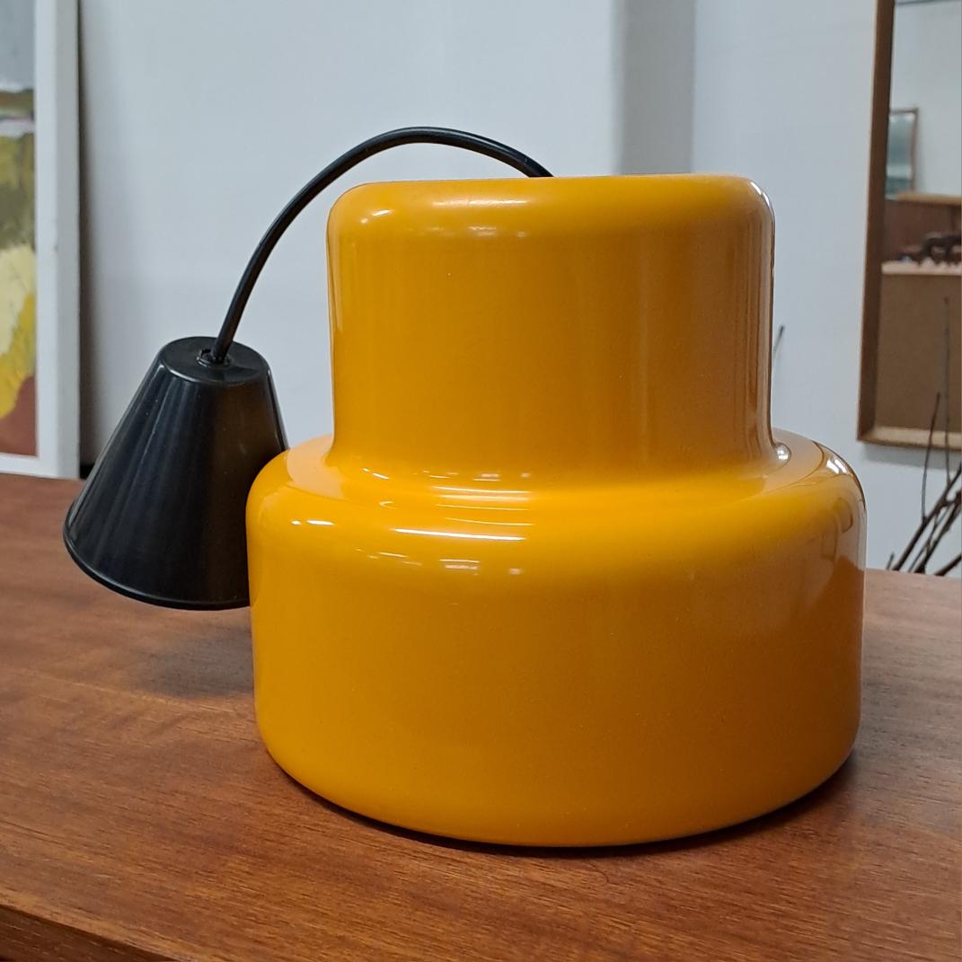 Lampadario a sospensione Poker Mini Fog&Morup design danese vintage anni 50 [71rt-lampgialla]