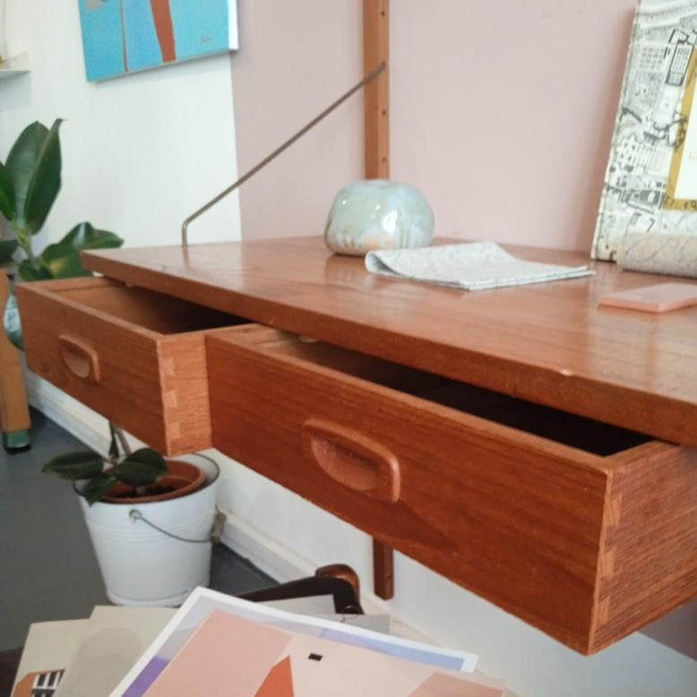 Libreria design danese vintage anni 50 [62ste-studio]