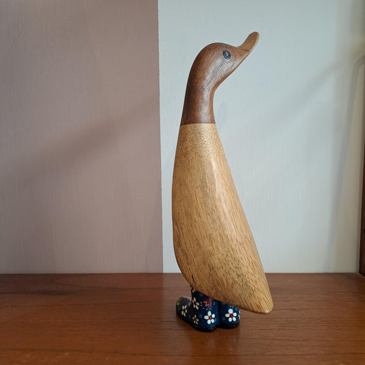 Papera a fiori stivale blu [fioriblu2]