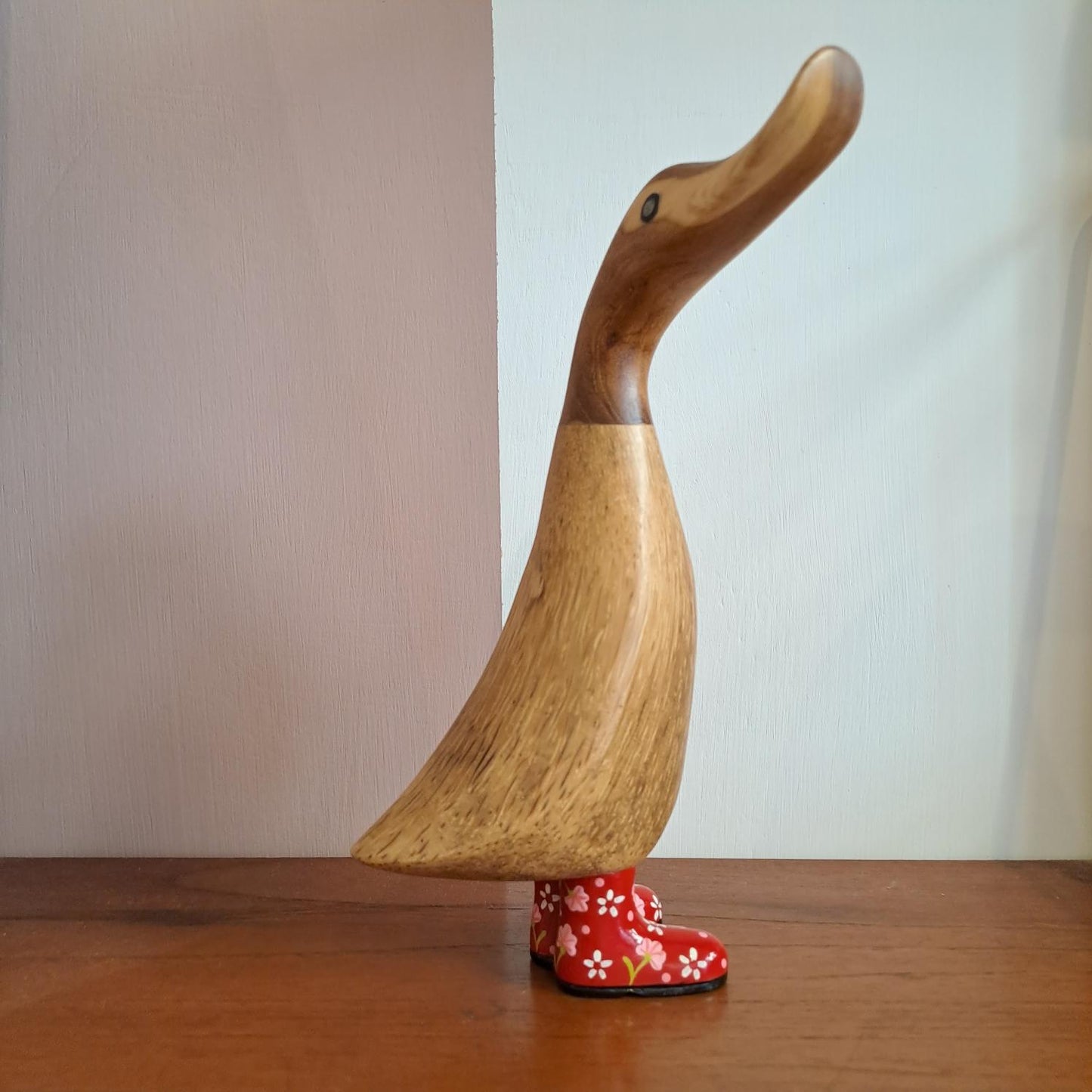 Papera a fiori stivale rosso [fiorirossi1]