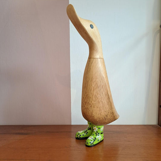 Papera a fiori stivale verde [fioriverde2]