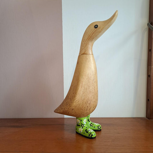 Papera a fiori stivale verde [fioriverde2]