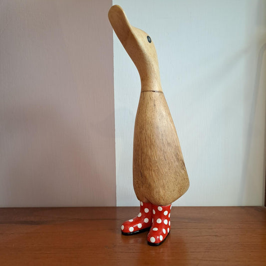 Papera a pois stivale rosso [poisrosso1]