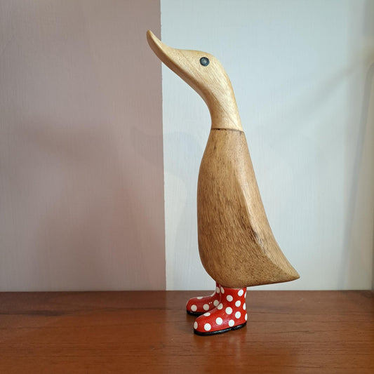 Papera a pois stivale rosso [poisrosso1]