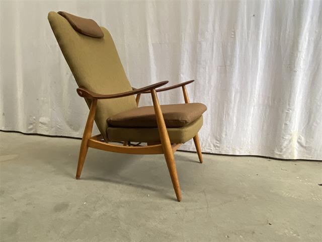 Poltrona reclinabile vintage design danese anni 50 [j40359]