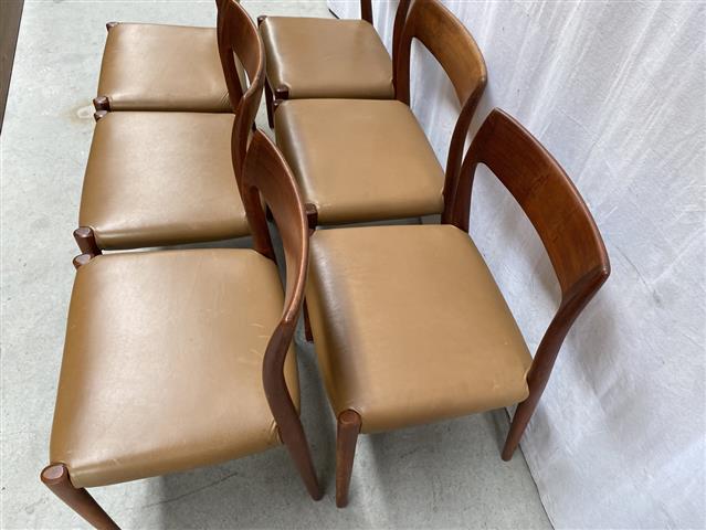 Sedie N.O. Moller vintage design danese anni 50 [j39743]