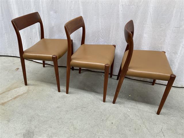 Sedie N.O. Moller vintage design danese anni 50 [j39743]