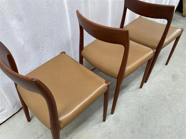 Sedie N.O. Moller vintage design danese anni 50 [j39743]