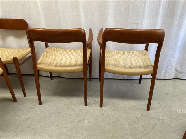 Sedie N.O. Moller vintage design danese anni 50 [j40090]