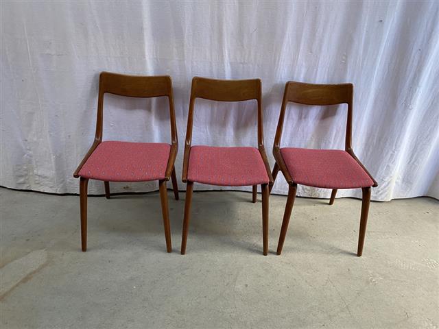 Sedie Alfred Christensen Boomerang vintage design danese anni 50 [j40212]