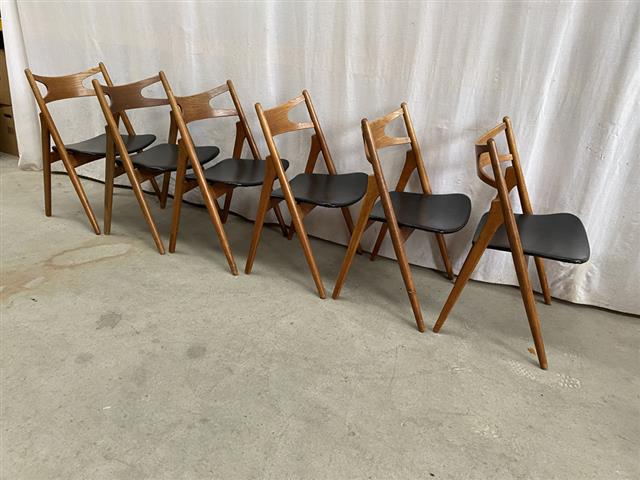 Sedie Hans J. Wegner Wish CH24 vintage design danese anni 50 [j40683]