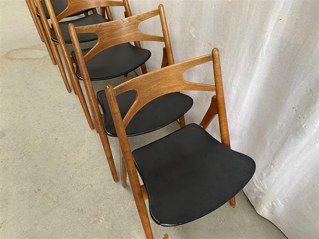 Sedie Hans J. Wegner Wish CH24 vintage design danese anni 50 [j40683]