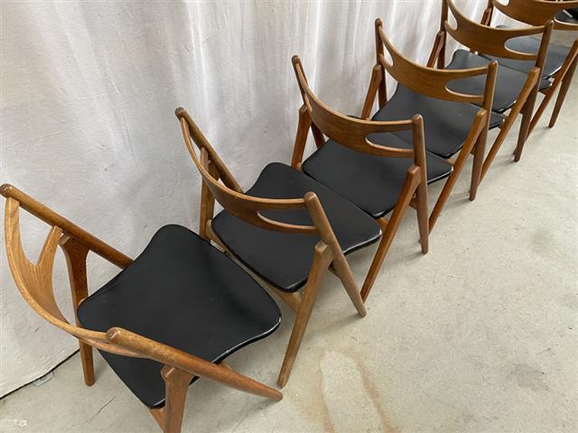 Sedie Hans J. Wegner Wish CH24 vintage design danese anni 50 [j40683]