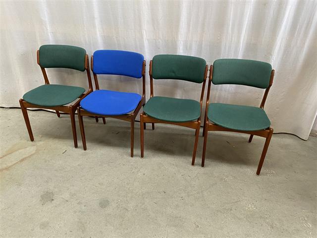 Sedie Erik Buck vintage design danese anni 50 [j40760]