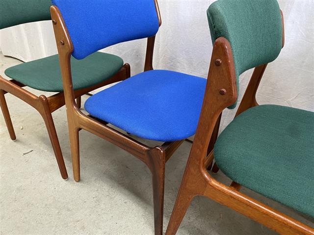 Sedie Erik Buck vintage design danese anni 50 [j40760]