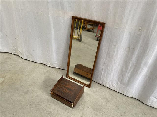 Specchio con base vintage design danese anni 50 [j39877]