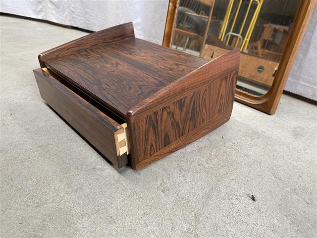 Specchio con base vintage design danese anni 50 [j39877]