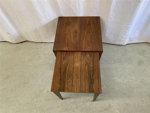Tavolini coppia Jorgen C. Nielsen design danese vintage anni 50 [j39493]