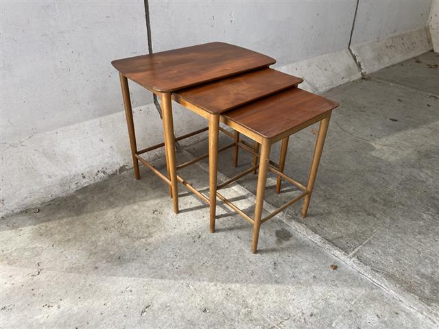 Tavolini tris design danese vintage anni 50 [j39998]