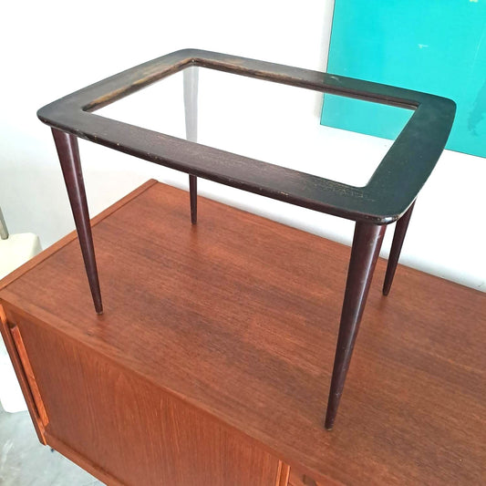 Tavolino piano in vetro vintage design anni 50 [tb-px]