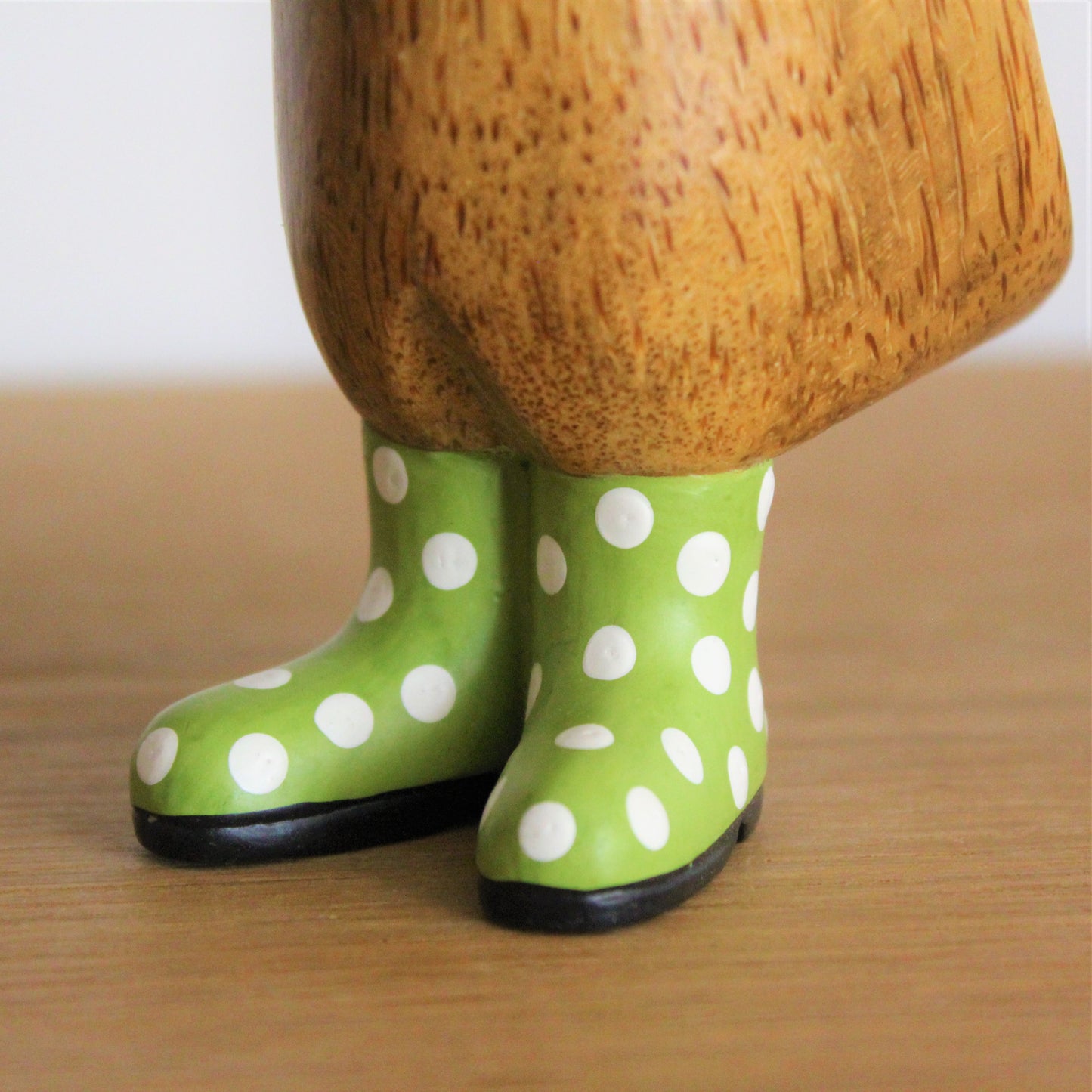 Papera a pois stivale verde [poisverde2]