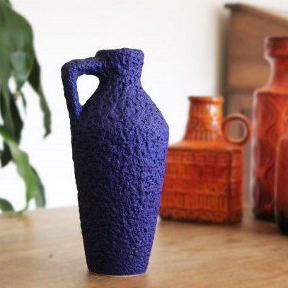 Vaso "Silberdistel Yves Klein" vintage design anni 60 [west8]